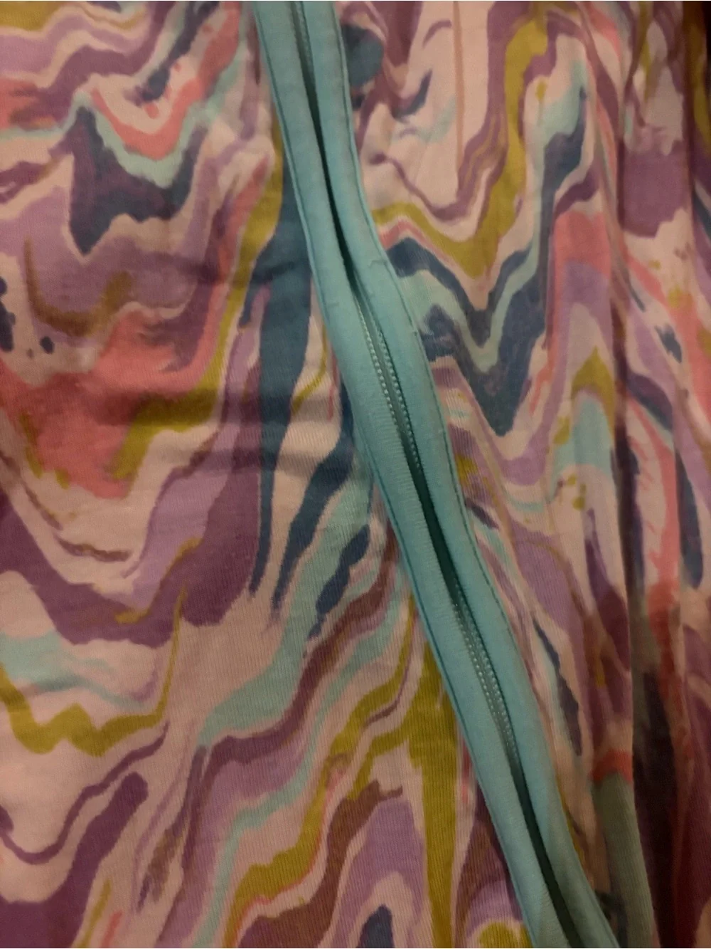 Little Sleepies Pastel Marble Zippy 18-24M Whimsical Geode Bamboo Pajamas